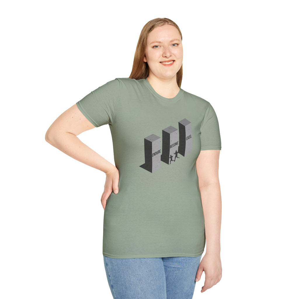 Endure, become, excel T-Shirt